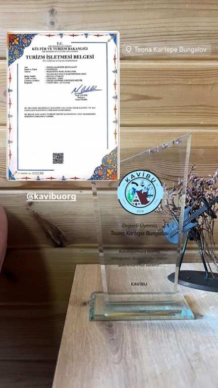 KAVIBU üyesi-Turizm sertifikası