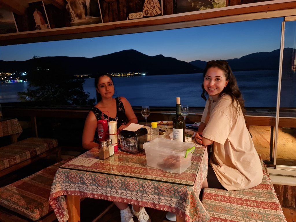 Dinner at Charlys Restaurant, Egirdir Lake